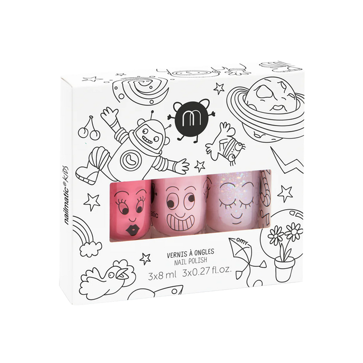 Nailmatic Kids Water-Based Nail Polish Set of 3 - Party