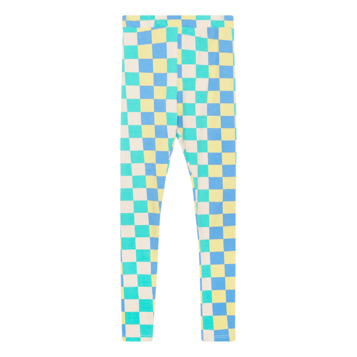 Weekend House Girls Chess Organic Cotton Leggings - Green - 2Y/9-10Y