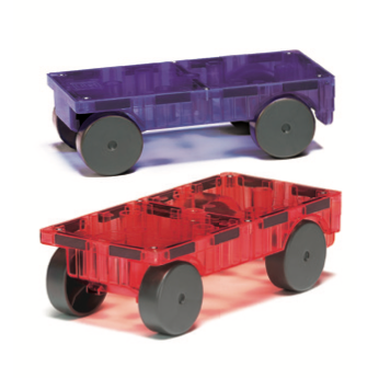 Magna-Tiles Cars Purple & Red 2-Piece Set