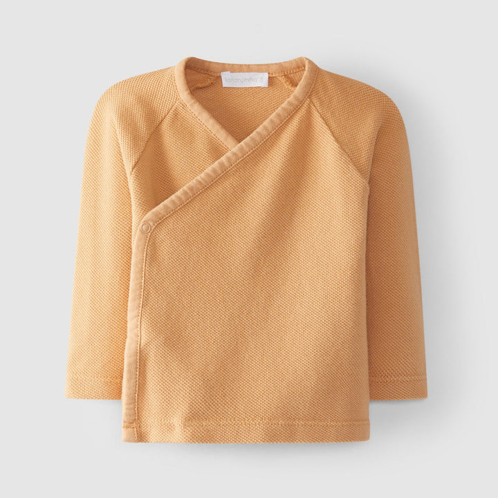 Laranjinha Baby Organic Cotton Crossed Undershirt - 3M