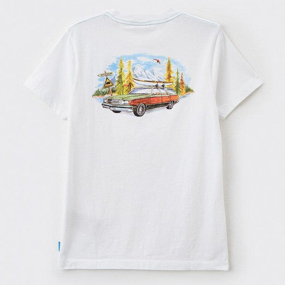 SCOTCH & SODA Kids Relaxed-Fit Organic Cotton Printed T-Shirt - White - 4Y/6Y/10Y