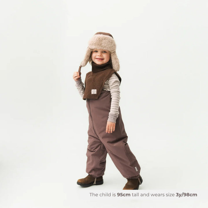 MINI A TURE Kids MATTAYLER Wool Neckwarmer - Rootbeer Brown