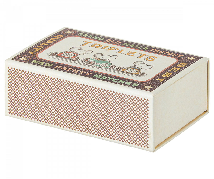 Maileg Baby Mouse Triplets in Box