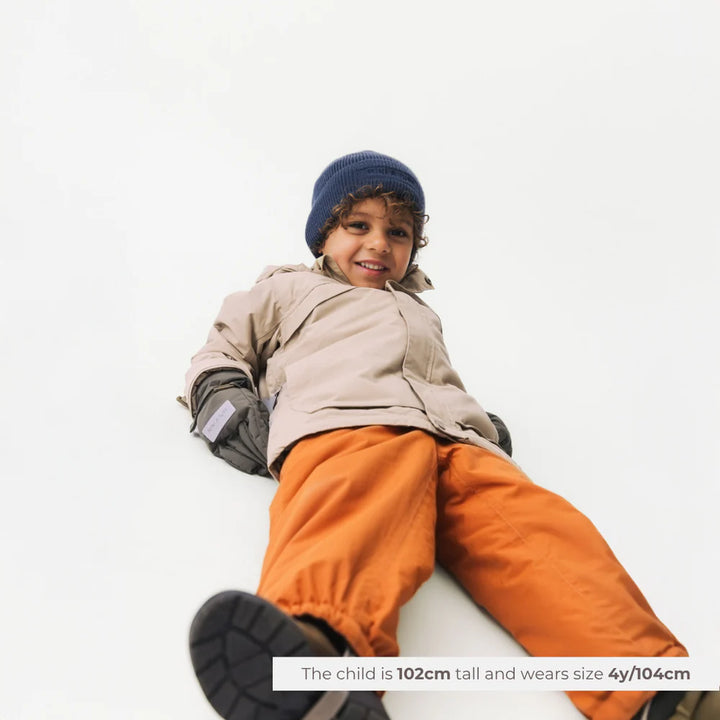 MINI A TURE Kids MATWILAS Snow Pants - Leather Brown