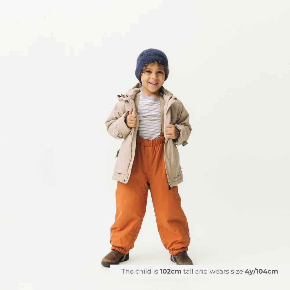 MINI A TURE Kids MATWILAS Snow Pants - Leather Brown