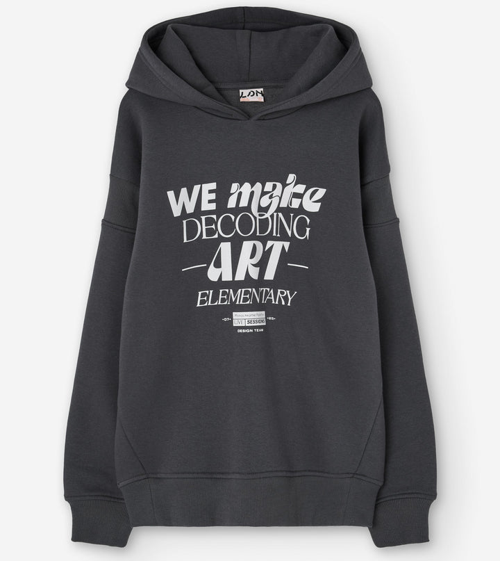 Losan Kids Dark Grey Fleece Sweatshirt