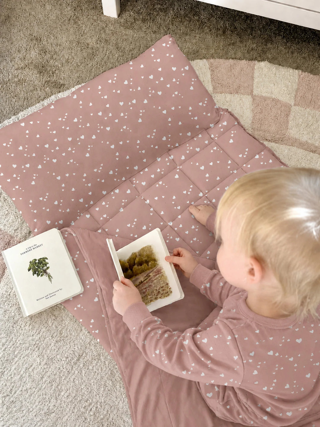 >Gunamuna Baby/Kids NAP MAT - Hearts