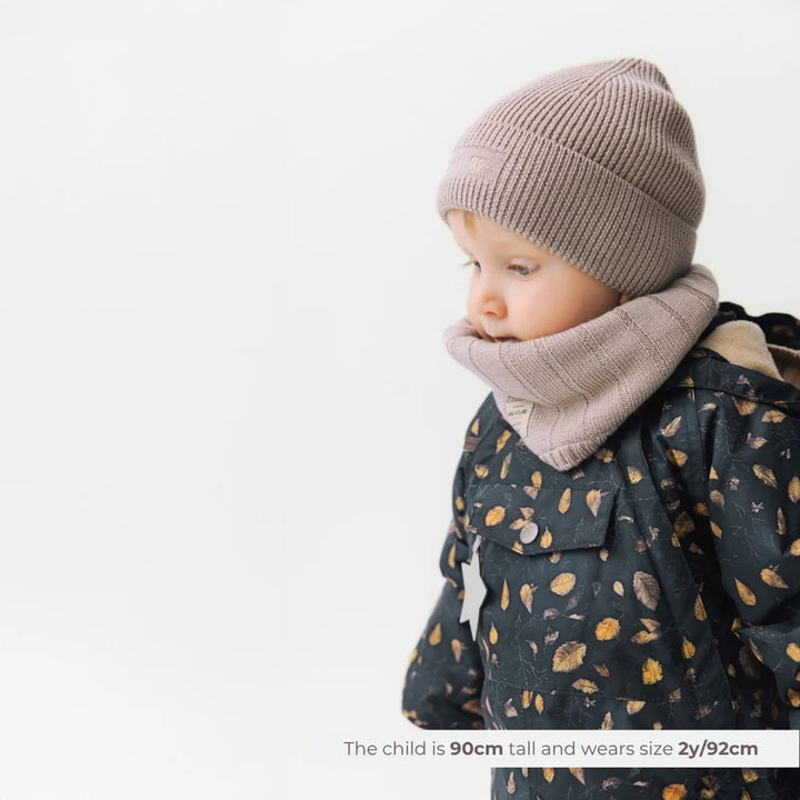 MINI A TURE Kids MATGOI Fleece Lined Neckwarmer - Savannah Tan