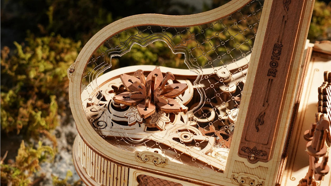 >Hands Craft DIY Mechanical Music Box: Magic Piano