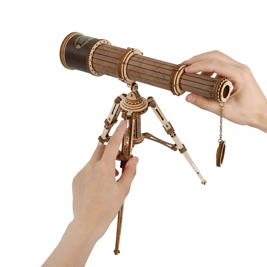 >Hands Craft DIY Wooden Puzzle: Monocular Telescope