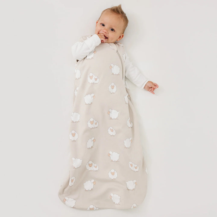 >Woolino 4 Season CLASSIC Merino Wool &amp; Organic Cotton Baby Sleep Bag - Sheep