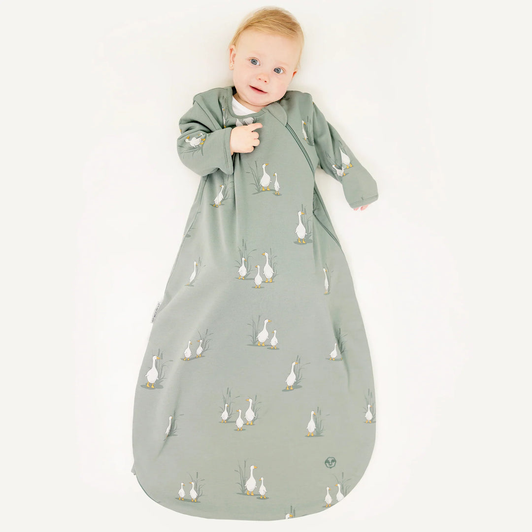 >Woolino Baby Merino Wool & Organic Cotton Slumber Sack Sleep Bag - Goose