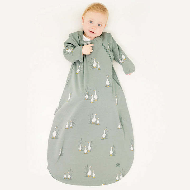 >Woolino Baby Merino Wool & Organic Cotton Slumber Sack Sleep Bag - Goose