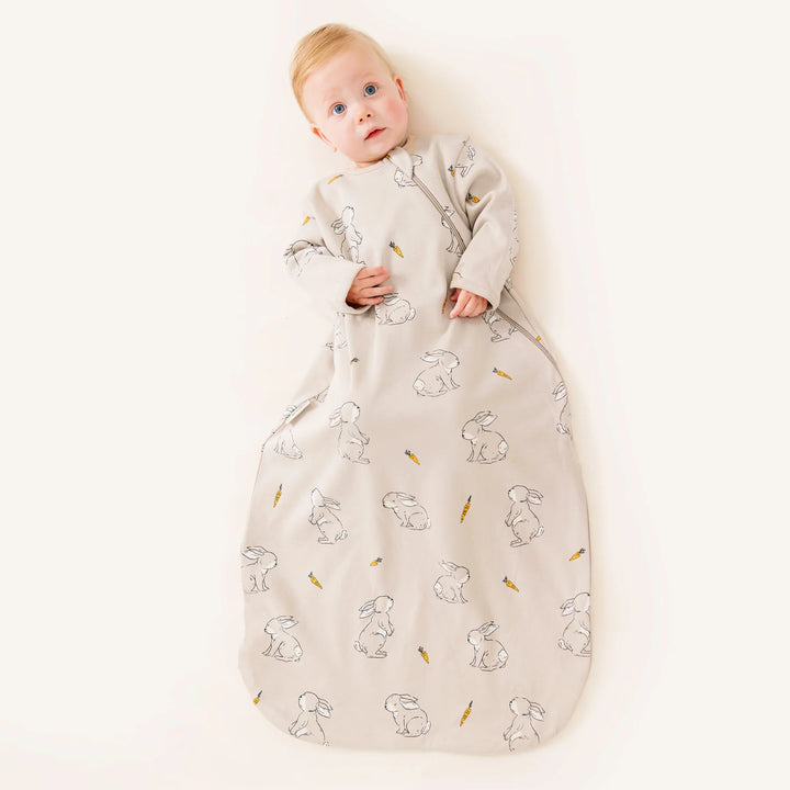 >Woolino Baby Merino Wool & Organic Cotton Slumber Sack Sleep Bag - Bunny