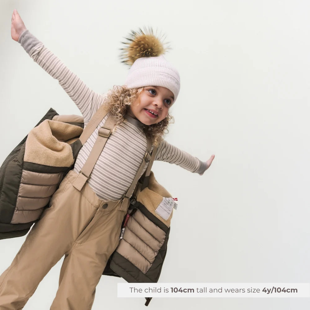 MINI A TURE Kids MATWITTE Waterproof Snow Ski Pants - Savannah Tan