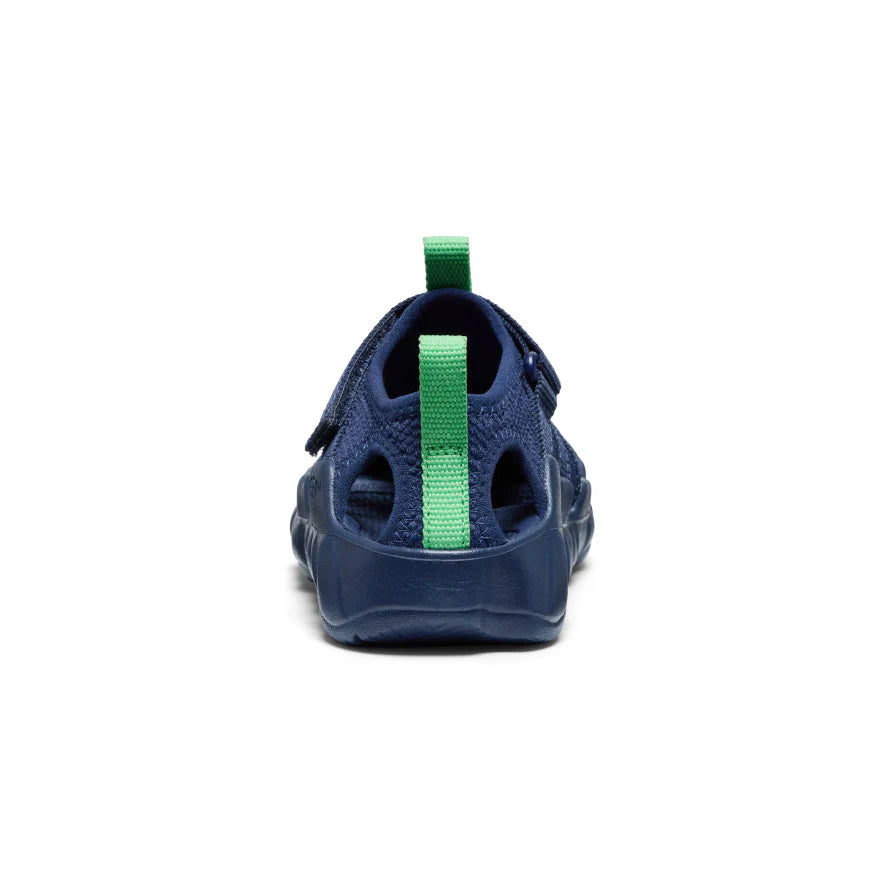 >KEEN Kids Hyperport H2 Extra Cushy Sandal - NAVAL ACADEMY/VIBRANT GREEN