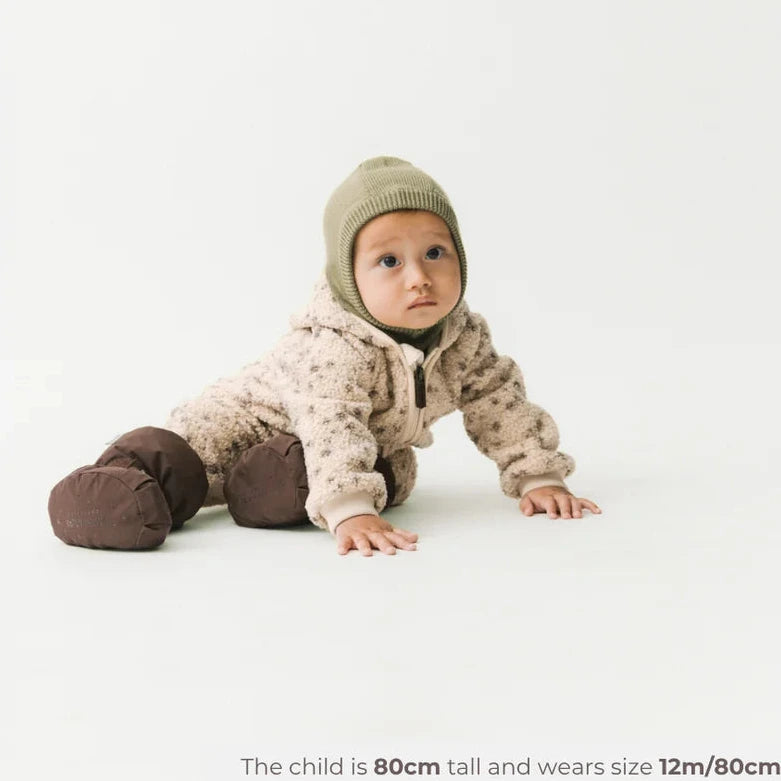 MINI A TURE Baby MATADEL Teddyfleece Jumpsuit - Wild Specks