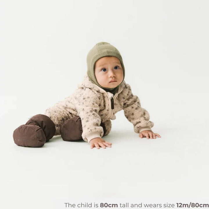 MINI A TURE Baby MATADEL Teddyfleece Jumpsuit - Wild Specks