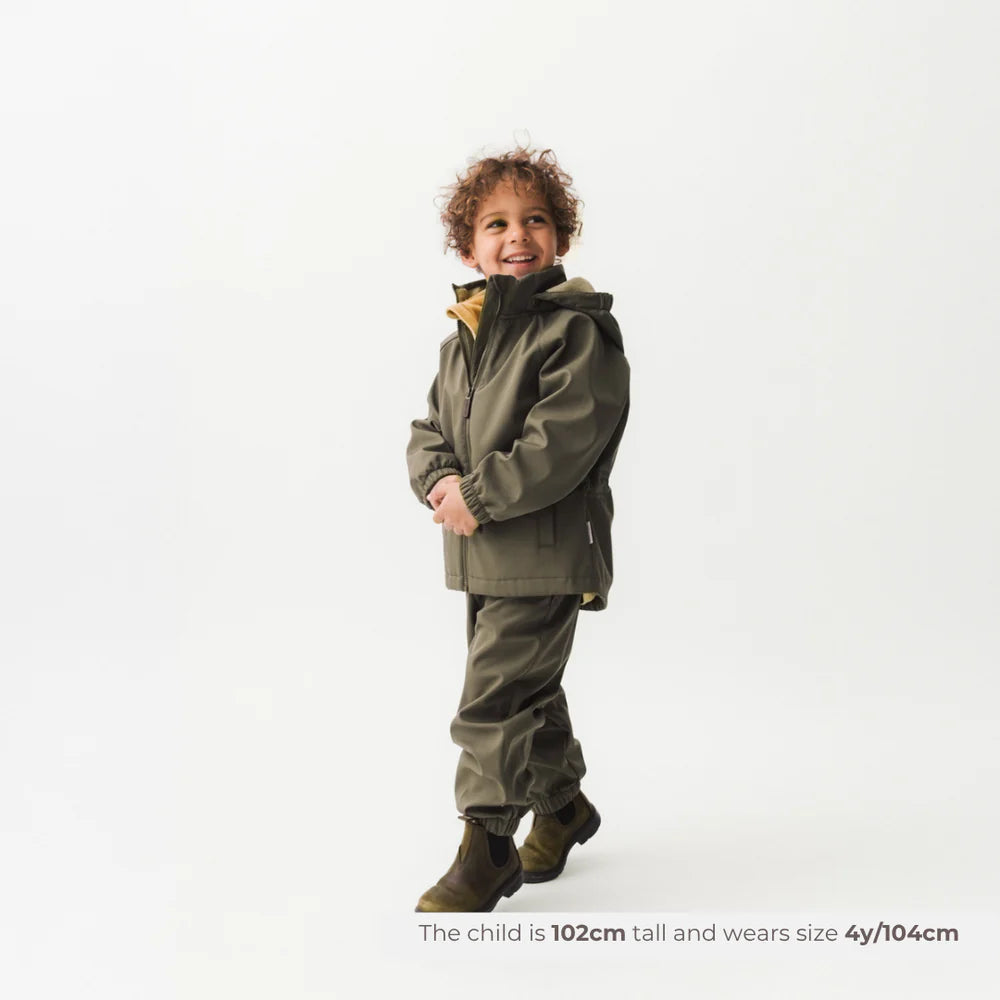 MINI A TURE Kids MATADEN Transitional All Season Softshell Jacket - Tarmac Green