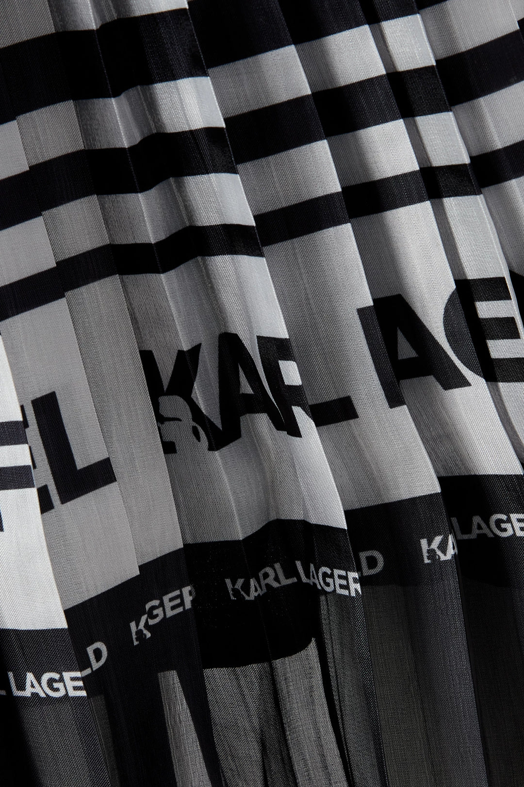 Karl Lagerfeld Kids Girl Striped Pleated Midi Skirt - 8Y