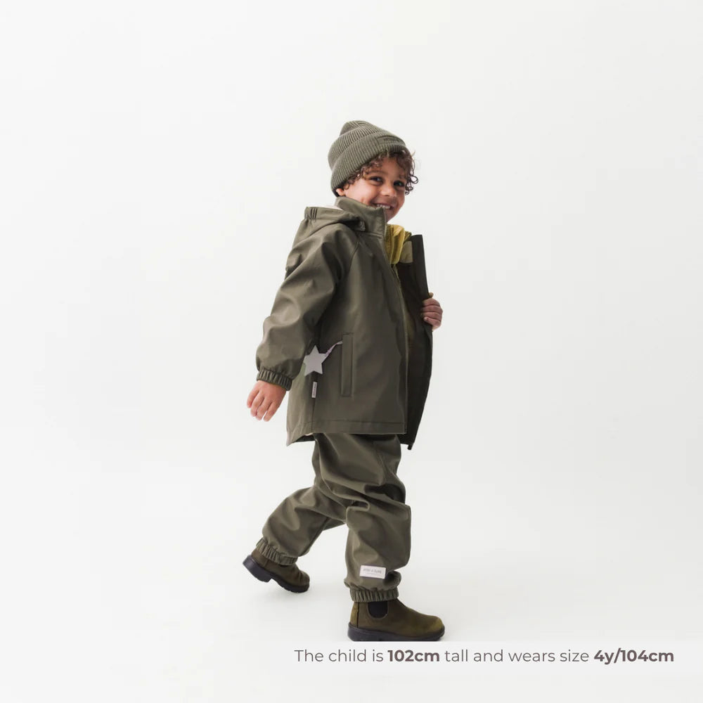 MINI A TURE Kids MATADEN Transitional All Season Softshell Jacket - Tarmac Green