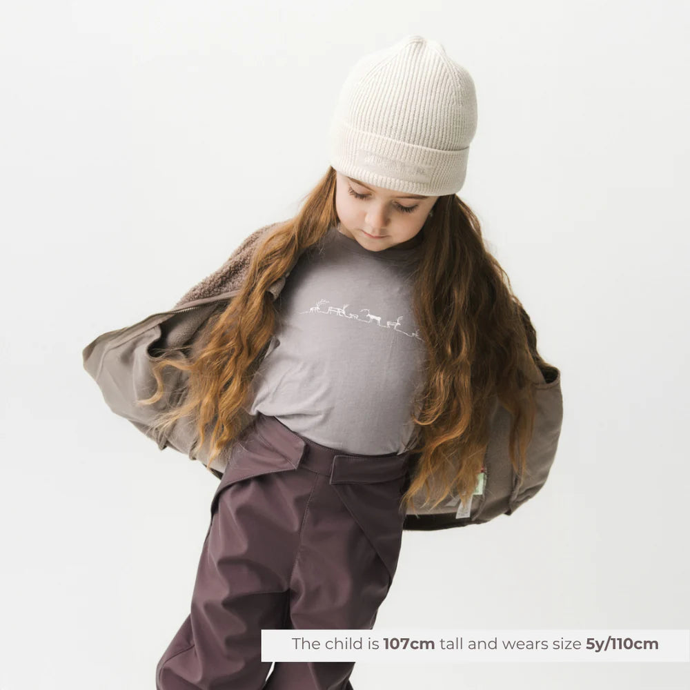 MINI A TURE Kids MATBRIDDI+MATAIANO Softshell Jacket+Pants Set - Huckleberry Plum