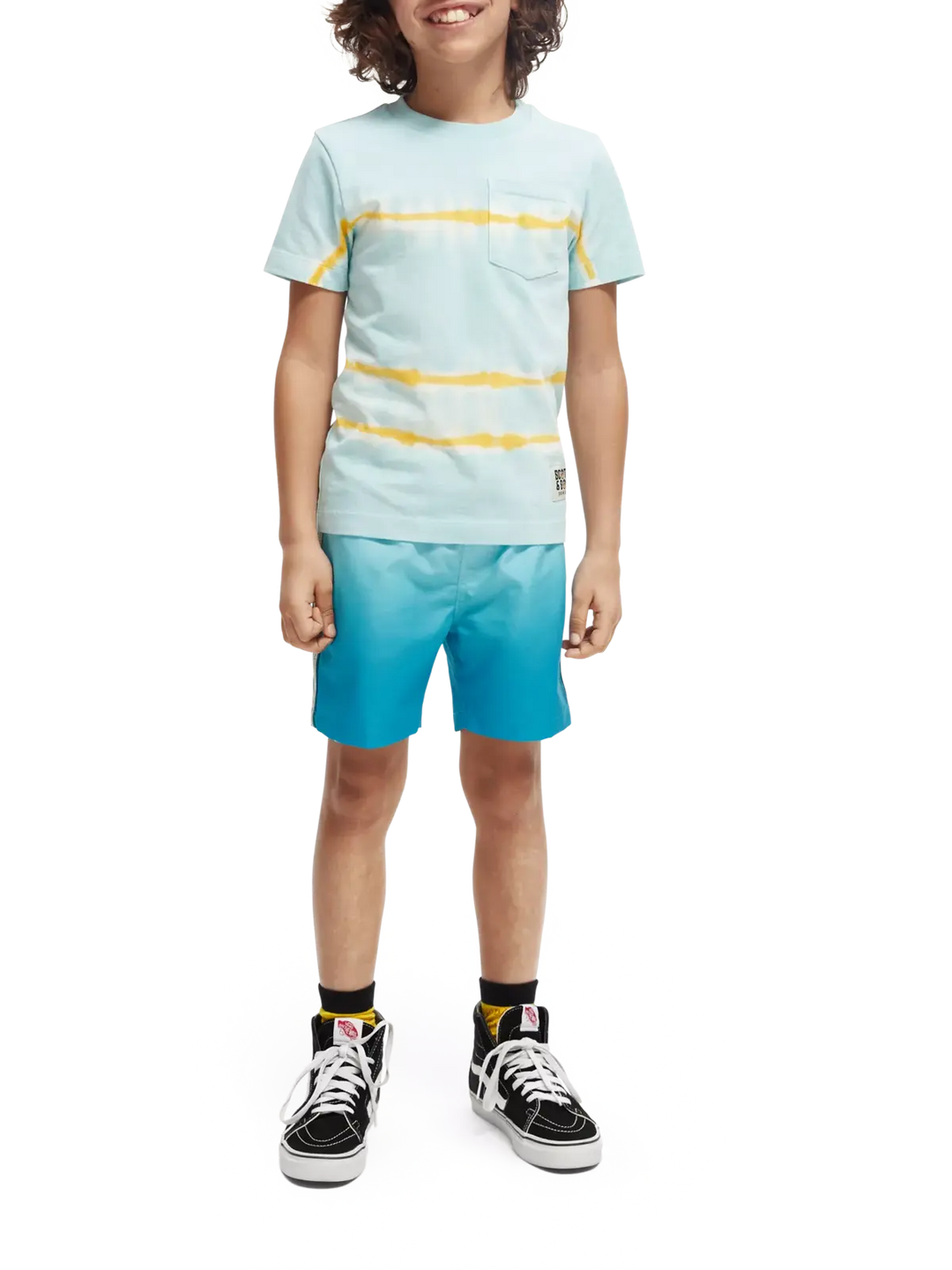 SCOTCH & SODA Kids Relaxed-fit Organic Short Sleeve Tie-dye T-shirt