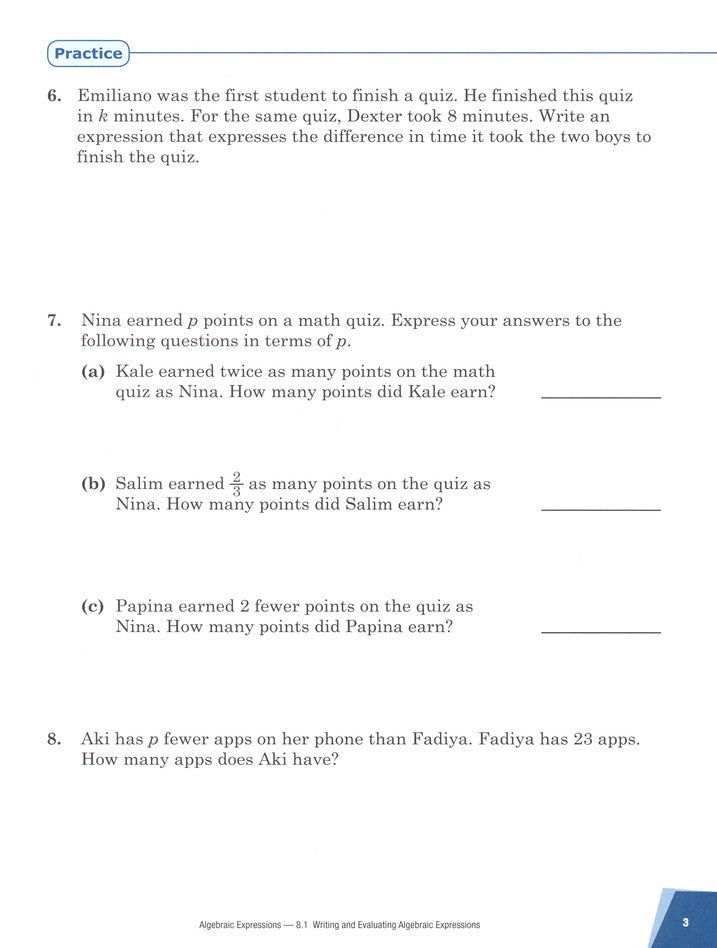 Singapore Math - Dimensions Math Workbook 6B