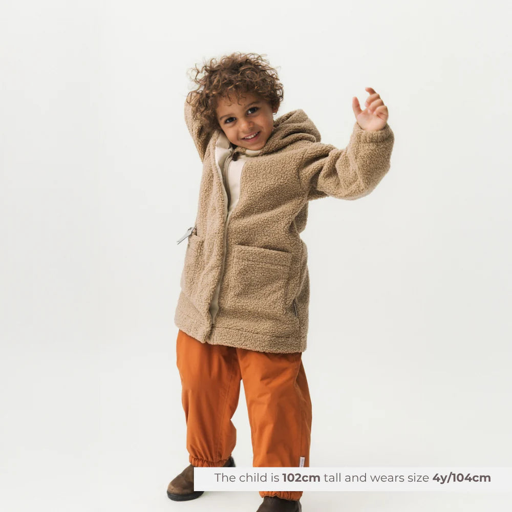 MINI A TURE Kids MATCAYKAS Sherpa Jacket - Travertine Beige