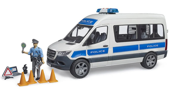 >Bruder 02683 MB Sprinter Police Emergency Vehicle w/ Light + Sound Module