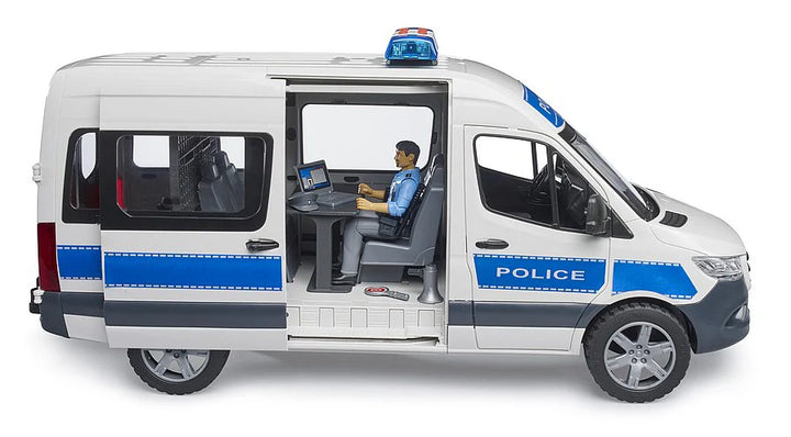 >Bruder 02683 MB Sprinter Police Emergency Vehicle w/ Light + Sound Module