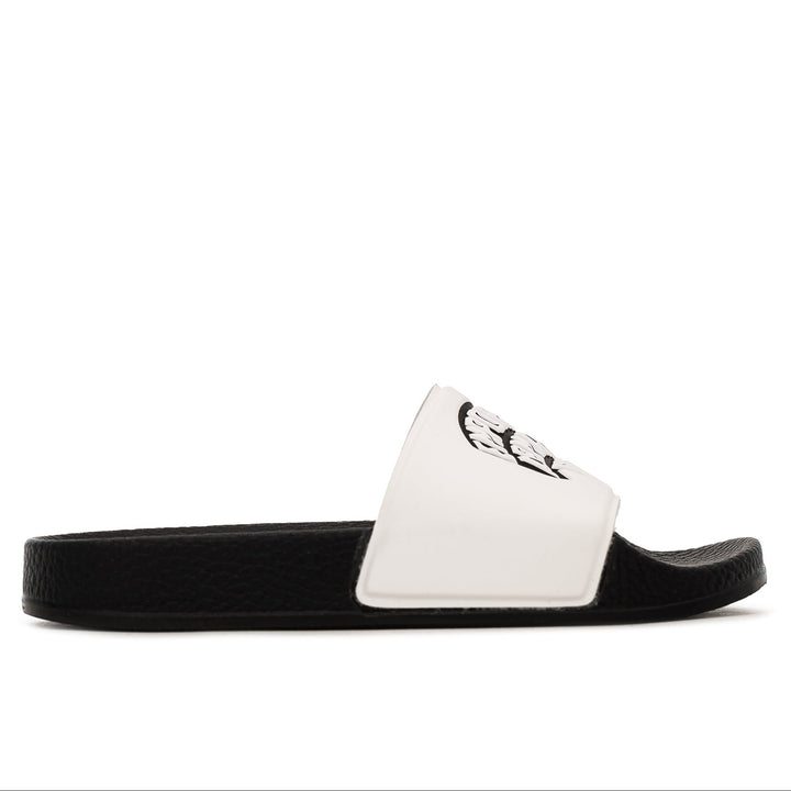 Emporio Armani Kids Logo Flip Flops - White - US5.5