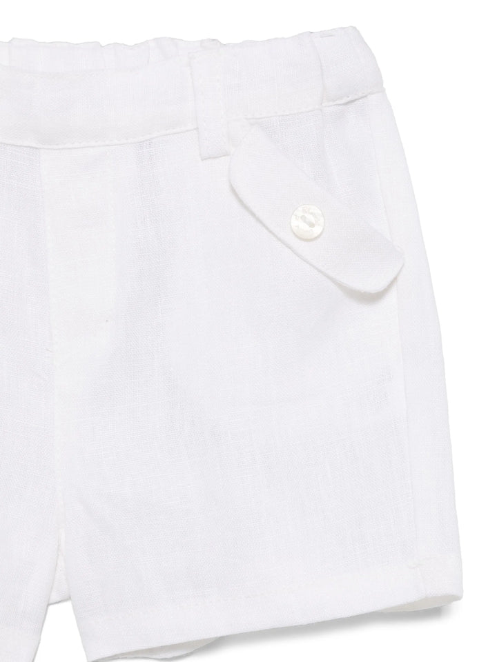 Tartine et Chocolat Kids Linen Short - White
