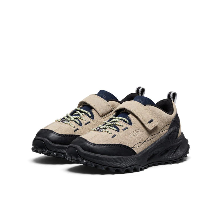 >KEEN Kids Jasper Zionic All-Terrain Traction Sneaker - SAFARI/WAX YELLOW