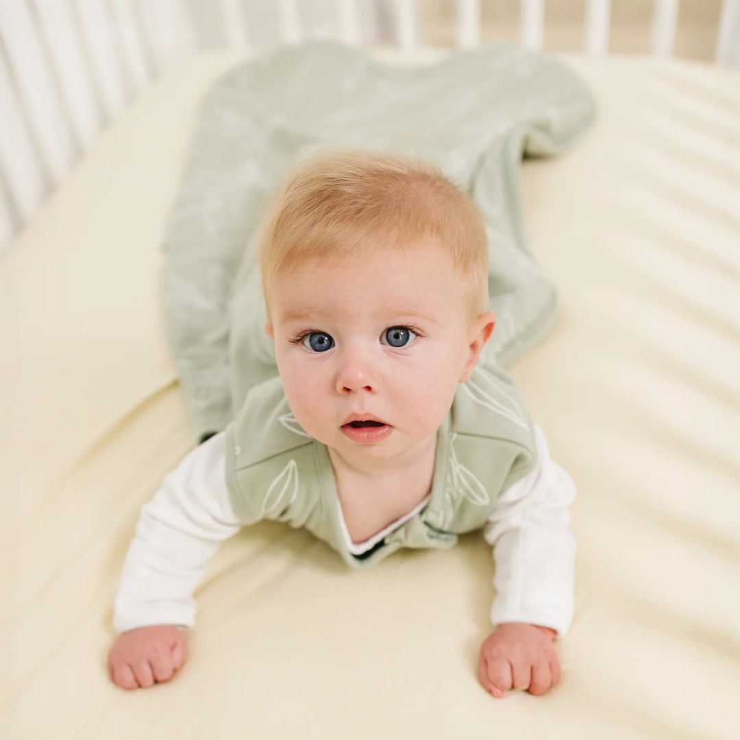 >Woolino 4 Season CLASSIC Merino Wool &amp; Organic Cotton Baby Sleep Bag - Sage