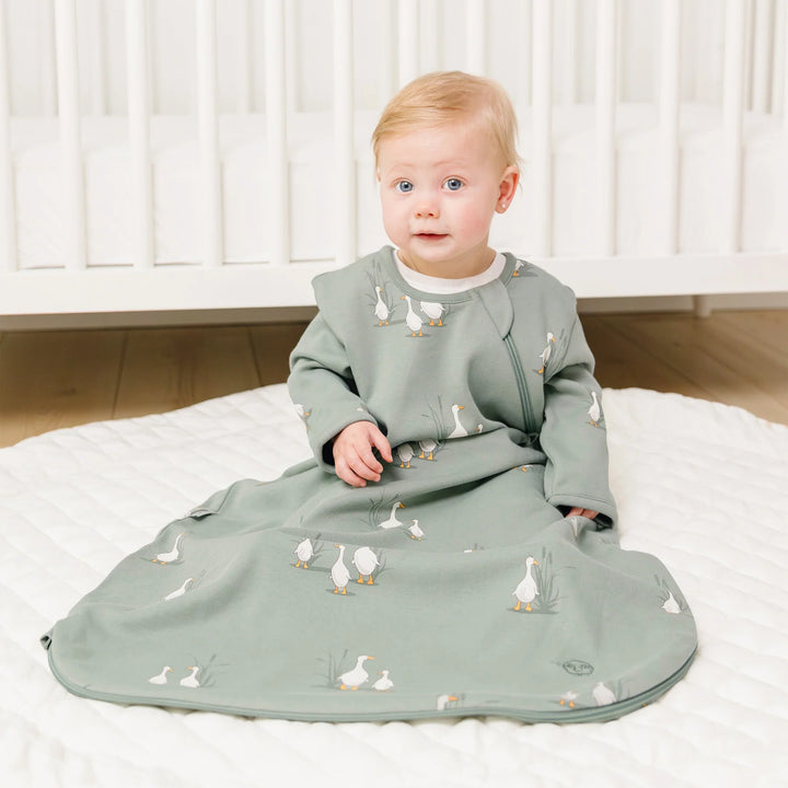 >Woolino Baby Merino Wool & Organic Cotton Slumber Sack Sleep Bag - Goose
