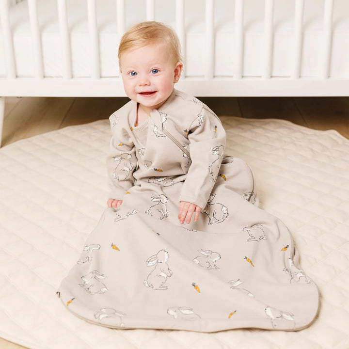 >Woolino Baby Merino Wool & Organic Cotton Slumber Sack Sleep Bag - Bunny