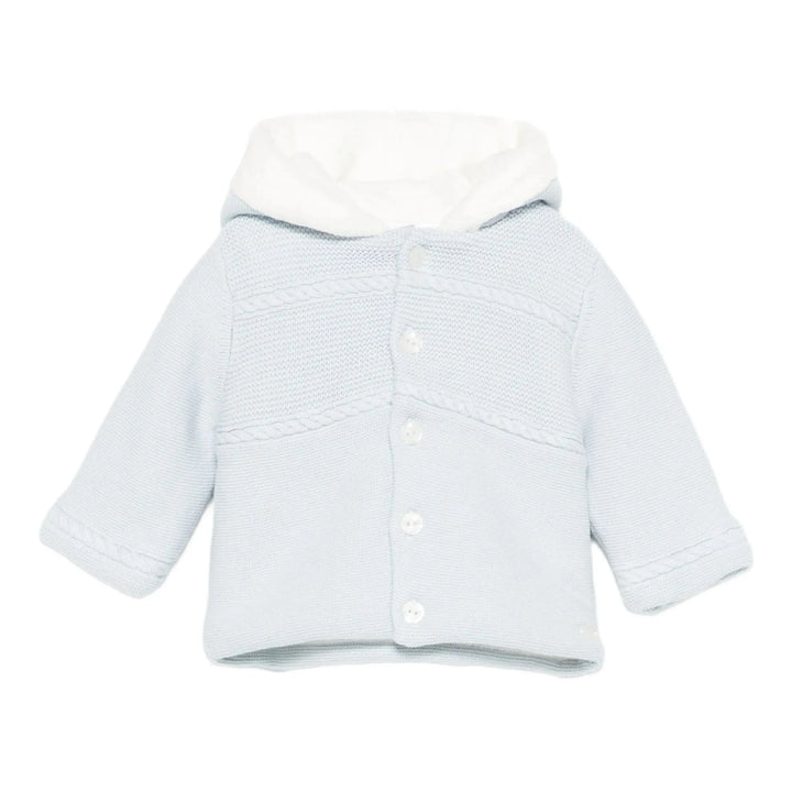 Tartine et Chocolat Kids Hooded Cable Knit Coat