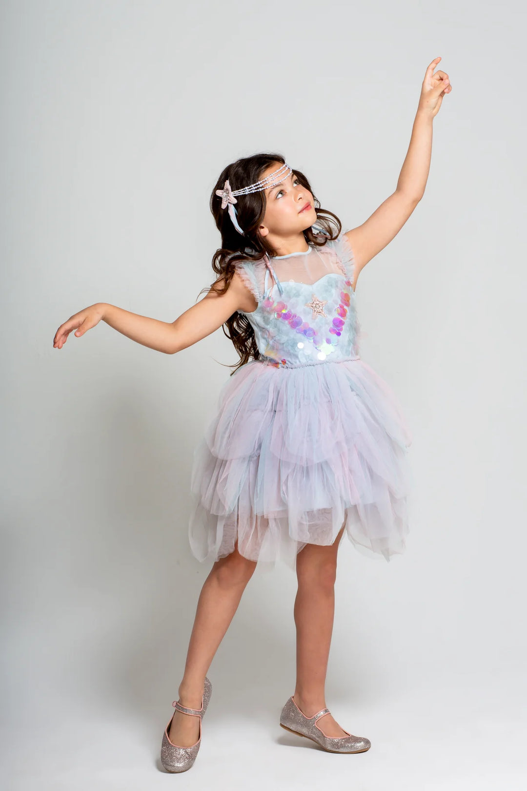 Tutu Du Monde COSTUME Mermaid Magic Tutu Dress - Shine Blue Mix