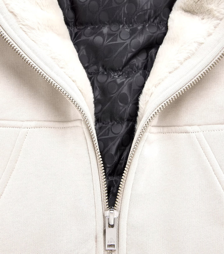 Moose Knuckles Kids Classic Bunny Hoodie w/ Joggers - Cream White