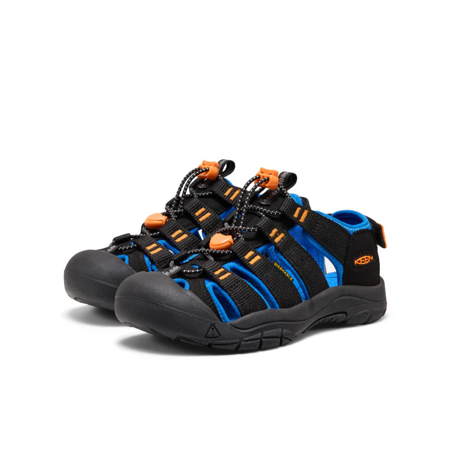 >KEEN Kids Newport Boundless Sandal - BLACK/PRECIOUS BLUE