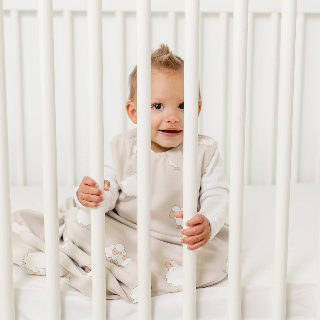 >Woolino 4 Season CLASSIC Merino Wool &amp; Organic Cotton Baby Sleep Bag - Sheep