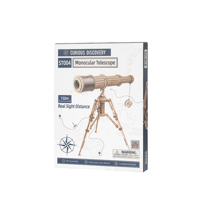 >Hands Craft DIY Wooden Puzzle: Monocular Telescope