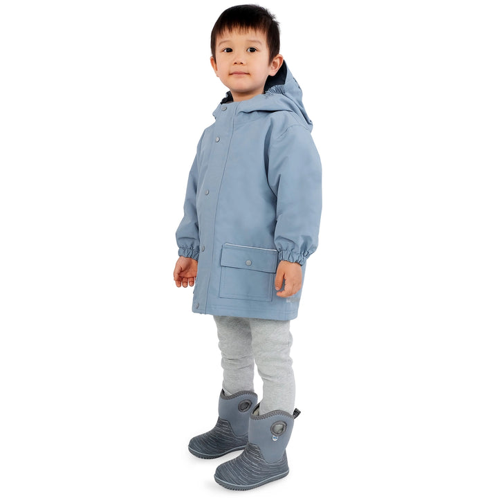 >Jan &amp; Jul Kids Cozy-Dry Waterproof Rain Jacket - Dusty Blue