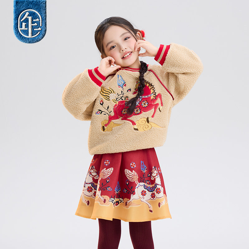 >Nian 年衣 锦绣前程卫衣 - 落英浅驼