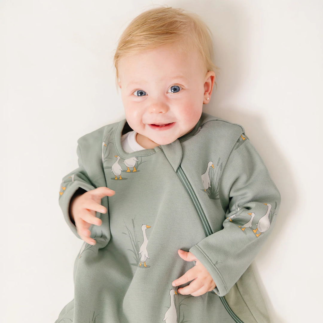 >Woolino Baby Merino Wool & Organic Cotton Slumber Sack Sleep Bag - Goose
