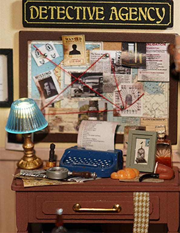 >Hands Craft DIY Miniature House Kit: Mose's Detective Agency