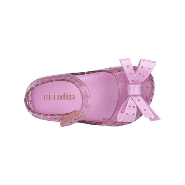 Mini Melissa Kids Girl Furadinha XI Sandals Shoes in Pink Twink