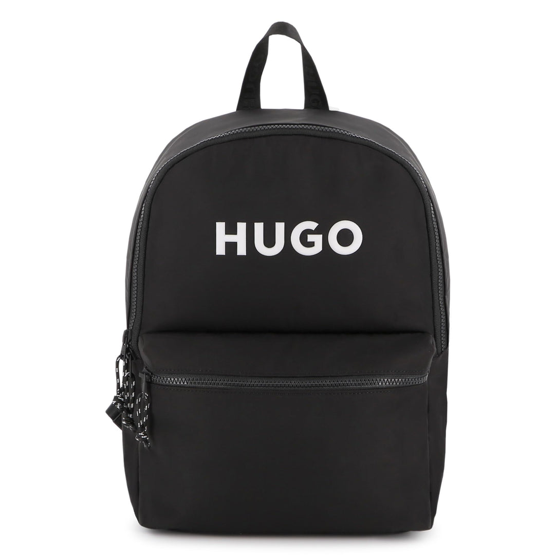 Hugo Logo-Appliqué Backpack - Black