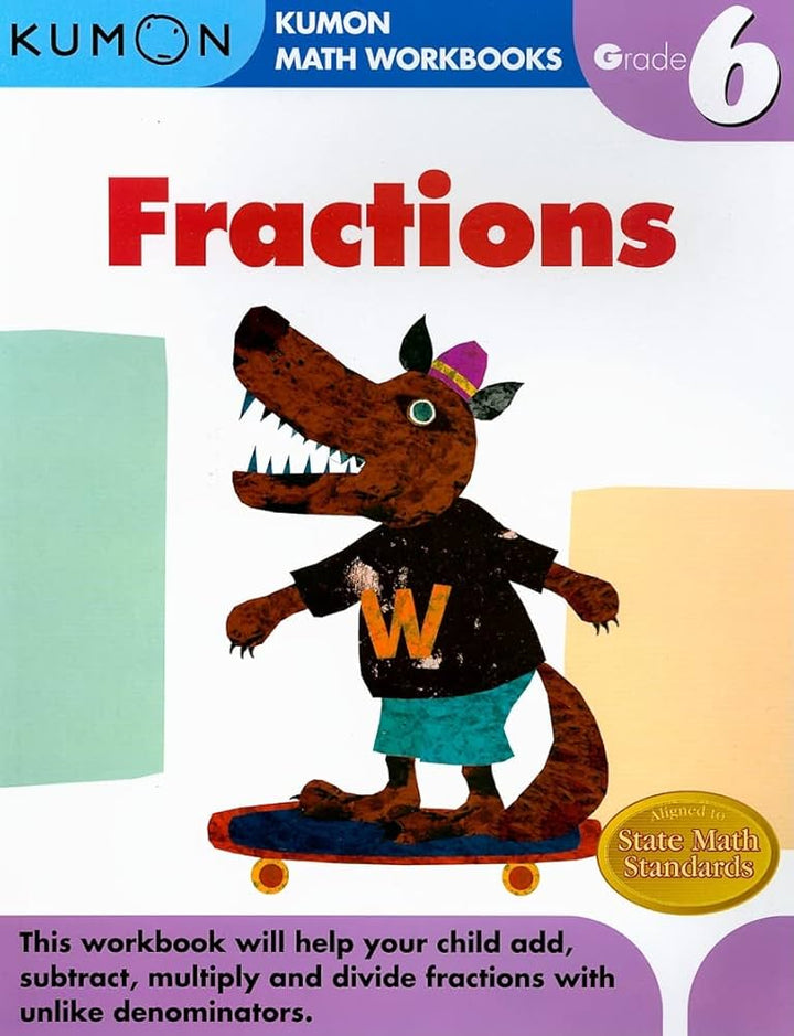 >KUMON Grade 6 Fractions Age 8-12
